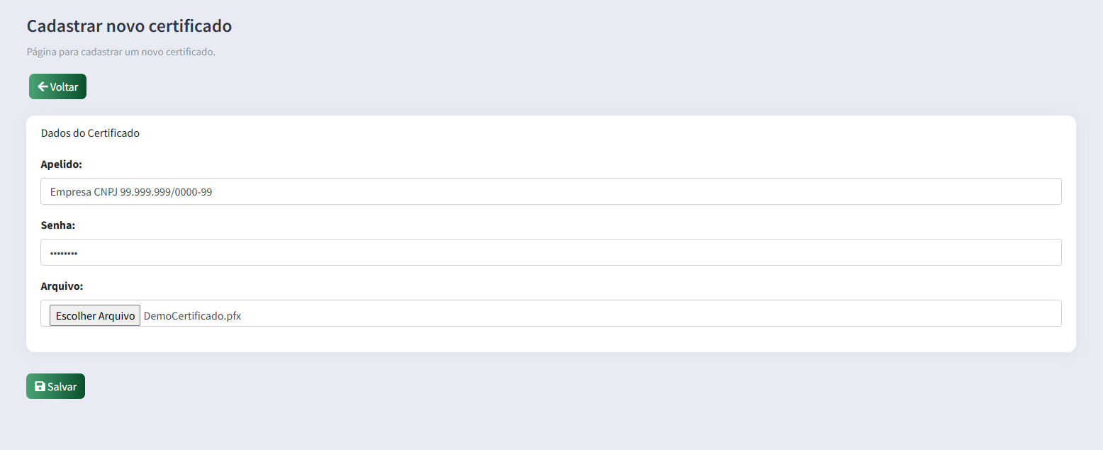 Tela de login do portal DET